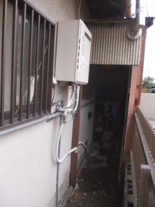 設置前