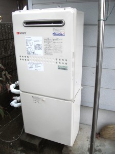 取替後　ノーリツ製　給湯器