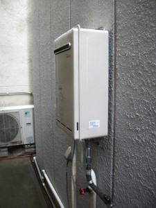 取替後　リンナイ　給湯専用器