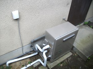 取替後 リンナイ製 エコジョーズ 給湯器