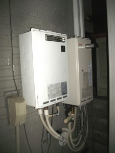 リンナイ製給湯器設置後