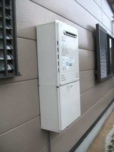 取替後　ノーリツ　給湯器　エコジョーズ